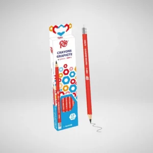 CRAYON DE PAPIER AVEC GOMME RIO HB2