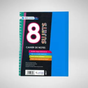 CAHIER DE NOTES SPIRAL A5 8 SUJET BLEU MARINE