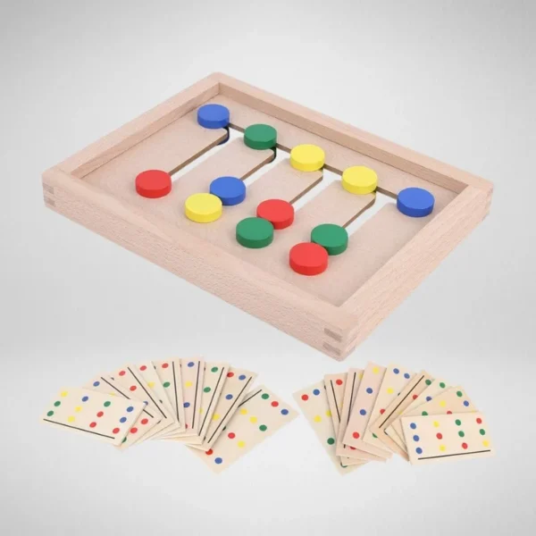 JEU EN BOIS A QUATRE COULEURS (+3ANS) – Image 2